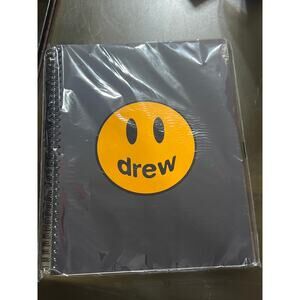 Rare “DREW HOUSE" Norebook Journal Smiley Happy Face Justin Bieber New